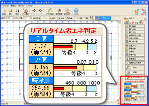 省エネ性能がリアルタイムでわかる! 省エネ性能がリアルタイムでわかる!