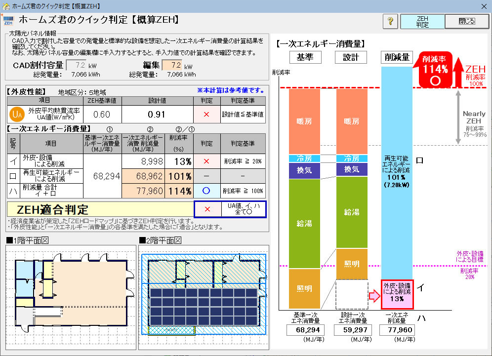 クイック判定　概算ZEH