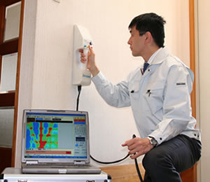 筋かいセンサーは3ステップで簡単測定 筋かいセンサーは3ステップで簡単測定