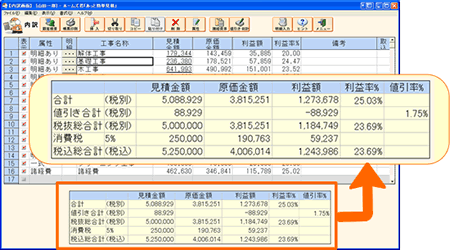 原価・粗利管理の充実対応