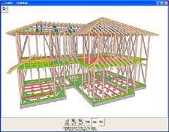 作成された伏図を3Dで確認 作成された伏図を3Dで確認