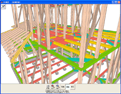 作成された伏図を3Dで確認 作成された伏図を3Dで確認