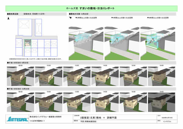 ホームズ君『すまいの敷地・日当りレポート』